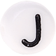Perline in plastica con lettere a scelta : J